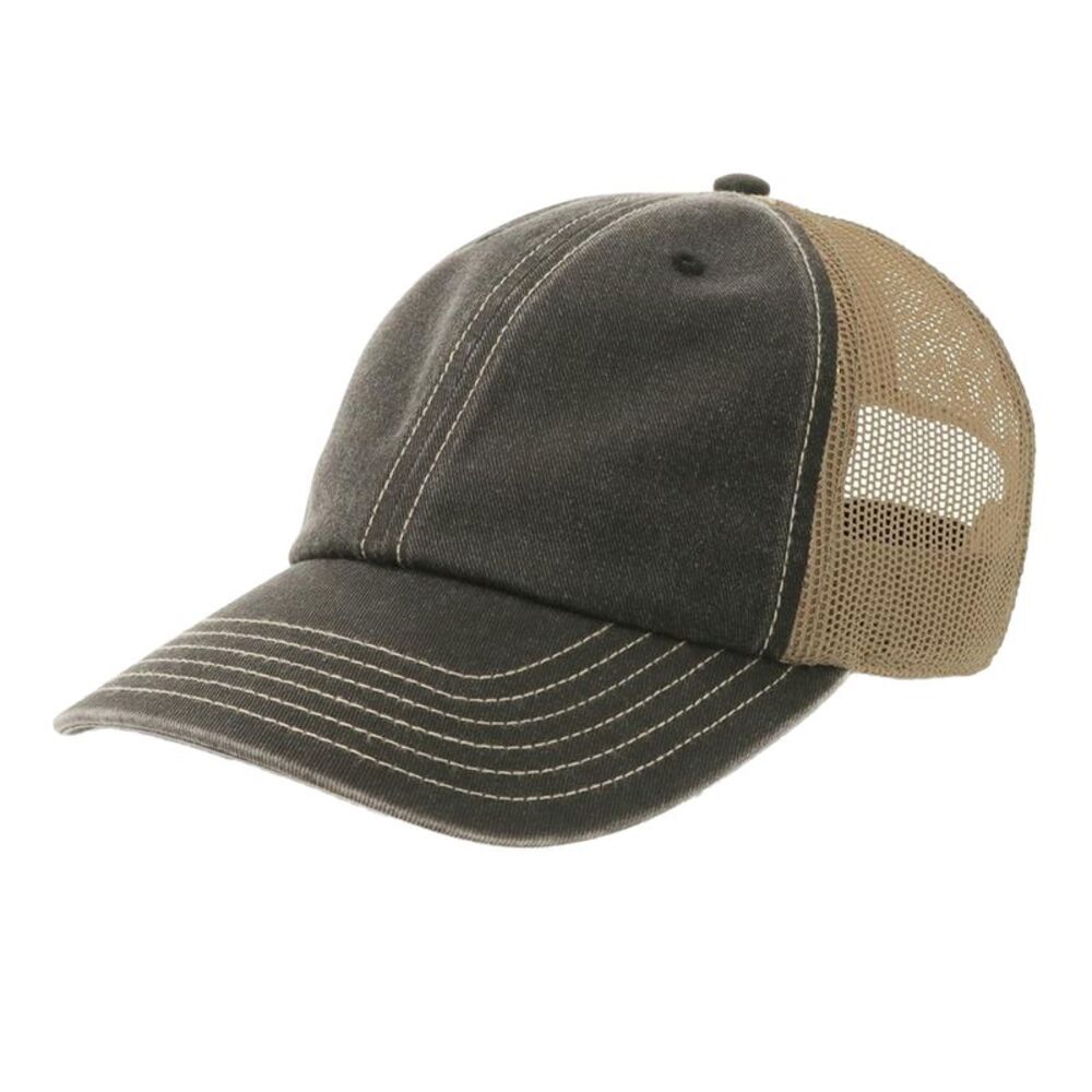 Atlantis Unisex Adult Acteon 6 Panel Trucker Cap / Black/Khaki